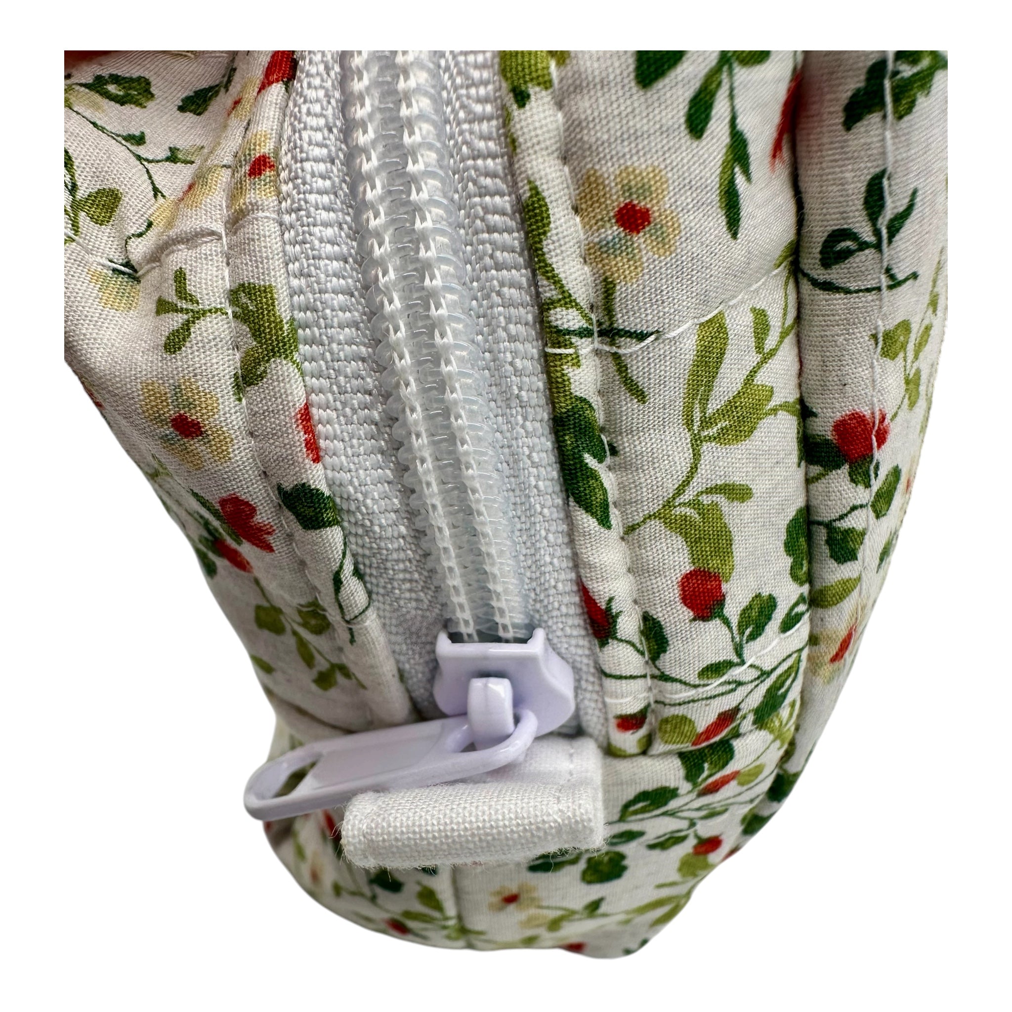 Medium Makeup/Organizer Bag -Japanese Cotton Strawberry Floral