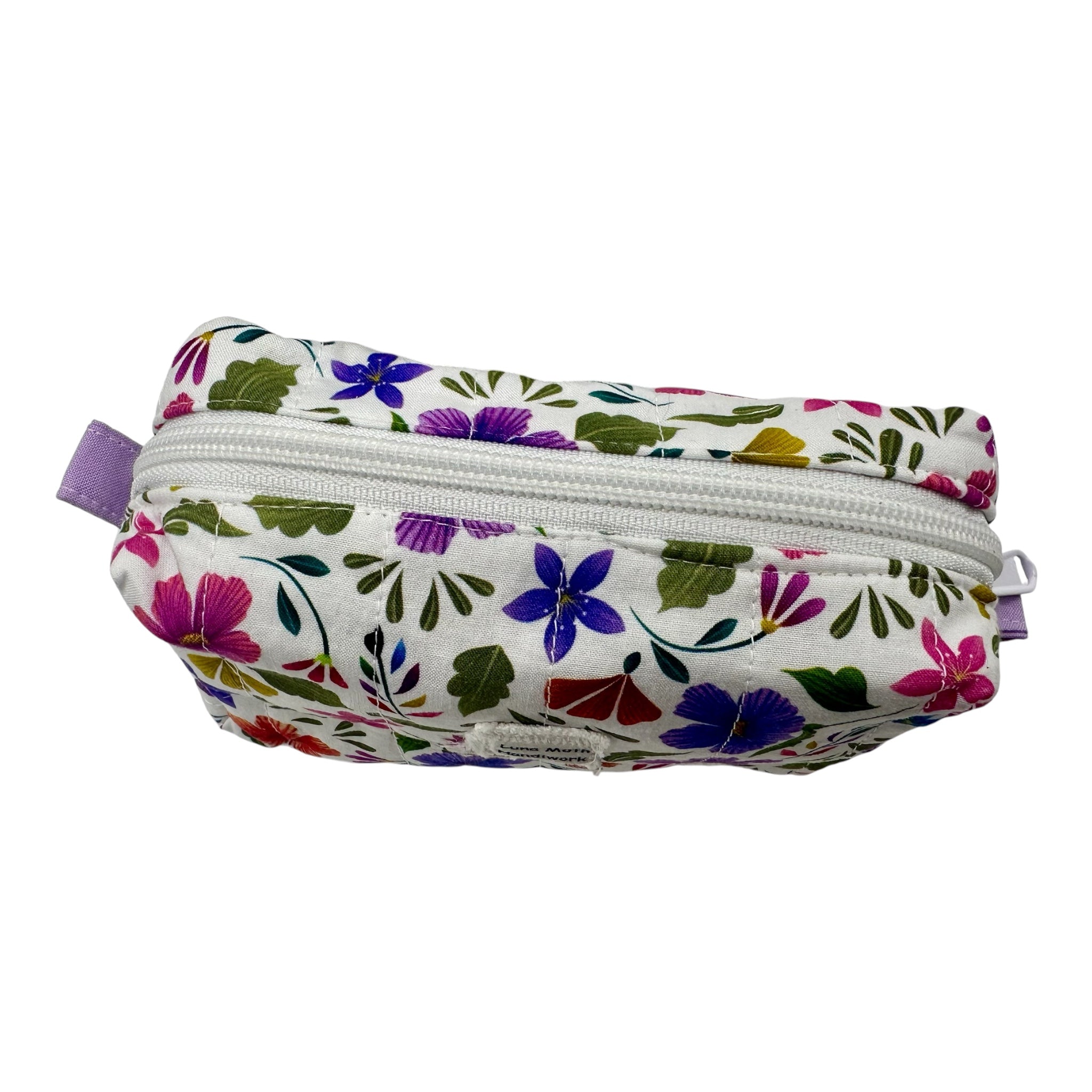 Small Makeup/Organizer Bag- Floral Multi-Colored Flowers
