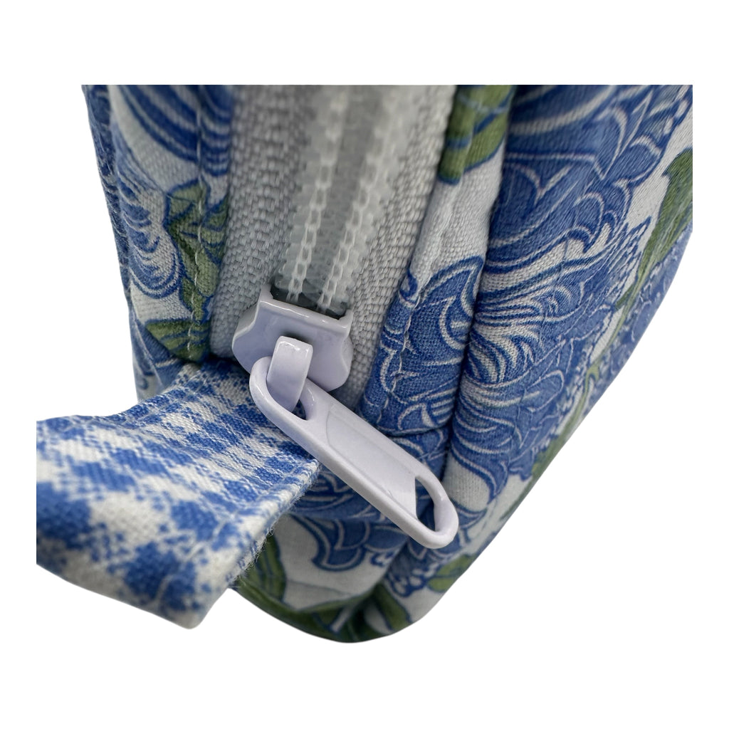 Small Makeup/Organizer Bag- Blue Flowers