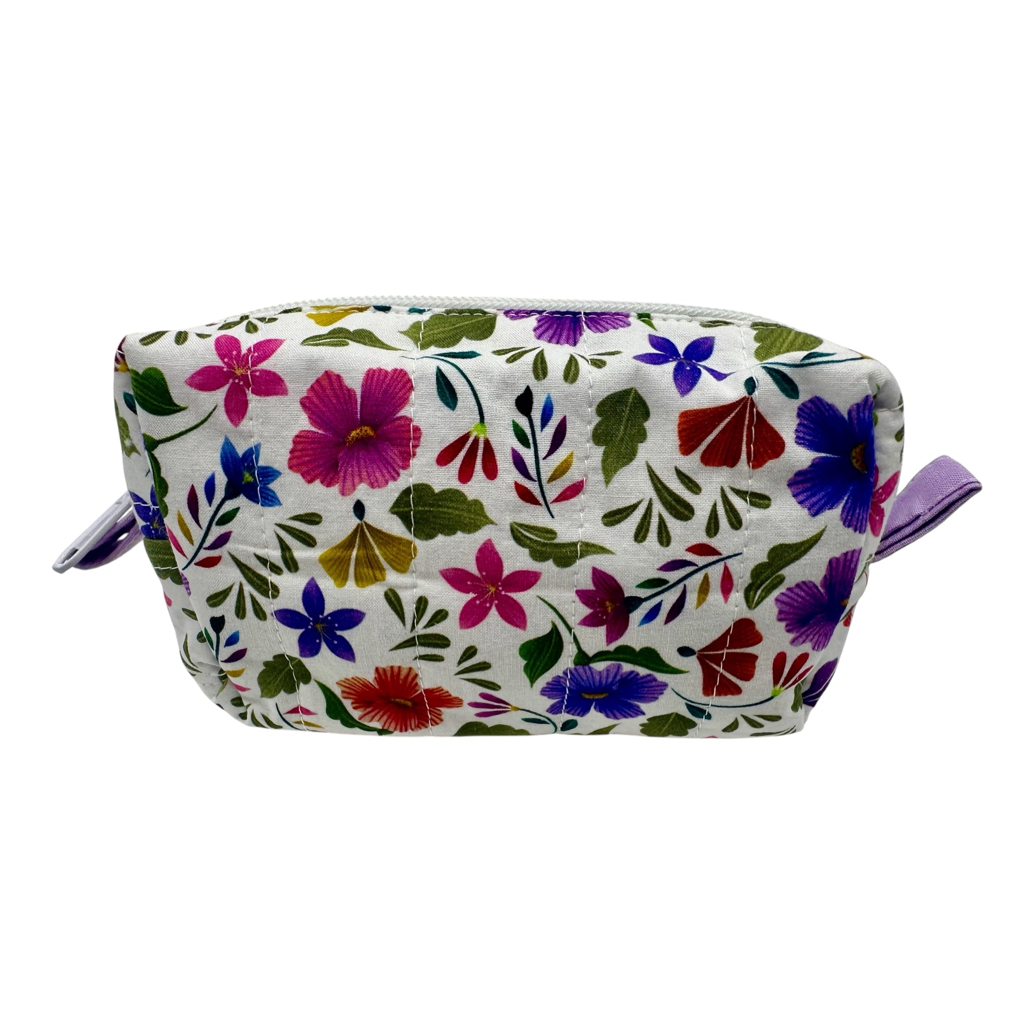 Small Makeup/Organizer Bag- Floral Multi-Colored Flowers