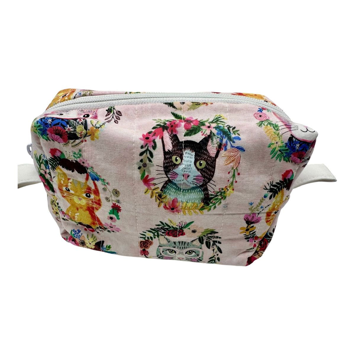 Medium Makeup/Organizer Bag- Cute Cats Pink