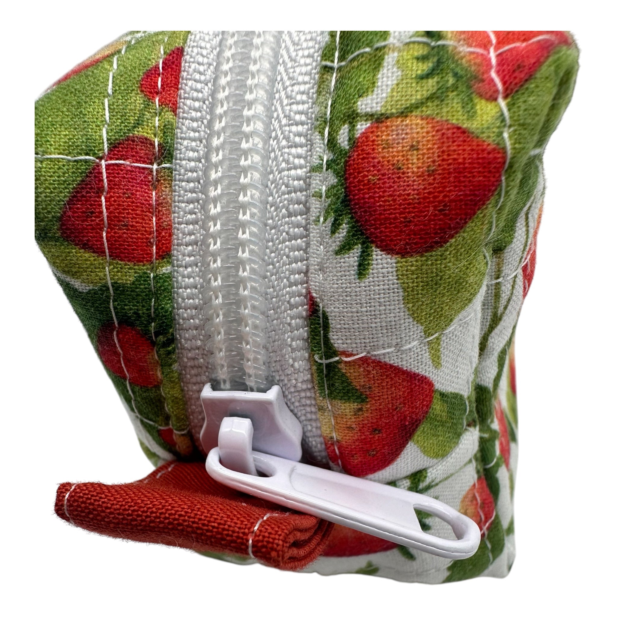 Small Makeup/Organizer Bag-Cotton Strawberries